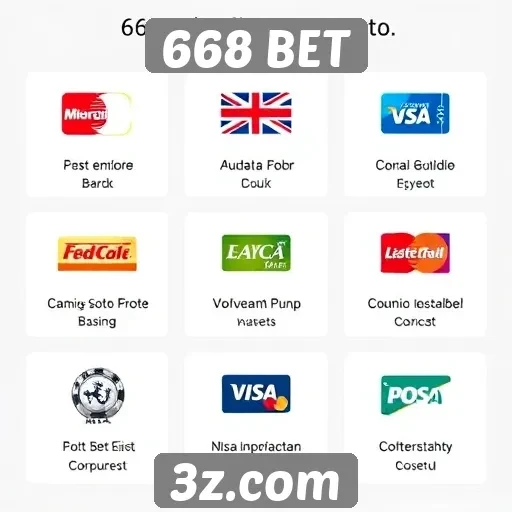 Métodos de pagamento na plataforma 668 BET